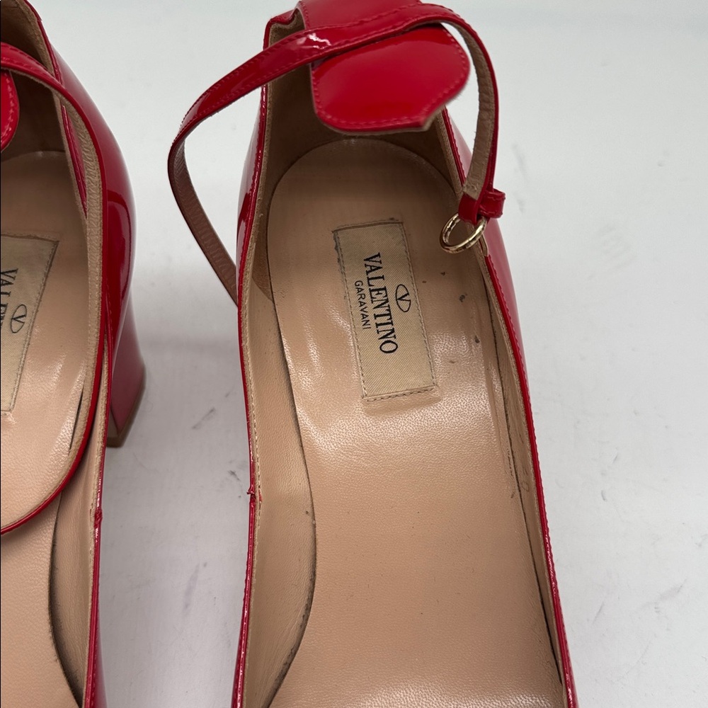 Valentino Tan Go red patent leather pumps 40 - Picture 2 of 6